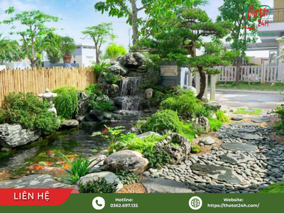 Thi công chống thấm hồ cá cảnh sân vườn tạo cảnh quan đẹp và an toàn cho đàn cá