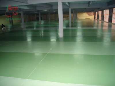 Sàn tầng hầm nhà xưởng được áp dụng phương pháp chống thấm tầng hầm triệt để kết hợp sơn phủ