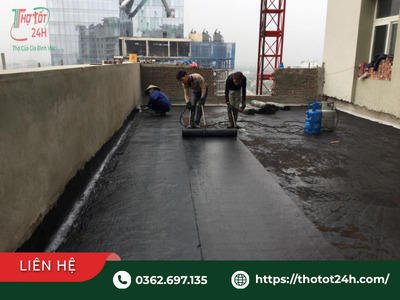 Thi công khò màng chống thấm sân thượng chuyên nghiệp tránh gia cố tạm bợ khi phát hiện dấu hiệu nhà bị dột