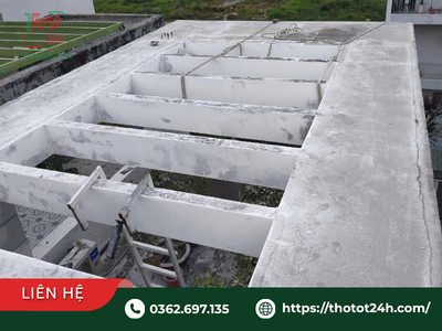 Hệ khung kết cấu bê tông cốt thép chắc chắn, bảo hành dài hạn