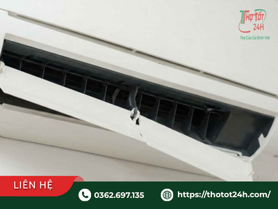 Máy lạnh bị lệch cánh đảo gió cần được kiểu tra tình trạng để biết có sửa hay phải thay mới