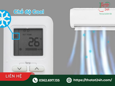 Điều khiển remote chế độ Cool để kiểm tra máy lạnh không lạnh nguyên nhân do đâu
