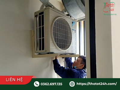 Thợ kiểm tra dàn nóng kêu to để xác định máy lạnh không lạnh nguyên nhân do đâu