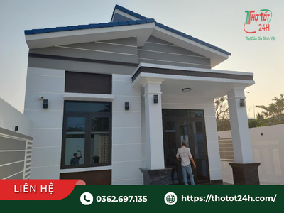 Hình ảnh căn nhà cấp 4 đẹp sau khi được cải tạo bởi dịch vụ sửa nhà trọn gói cho nhà cấp 4 xuống cấp của Thợ